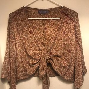 Indie Ella Floral Tie-Blouse 🌼